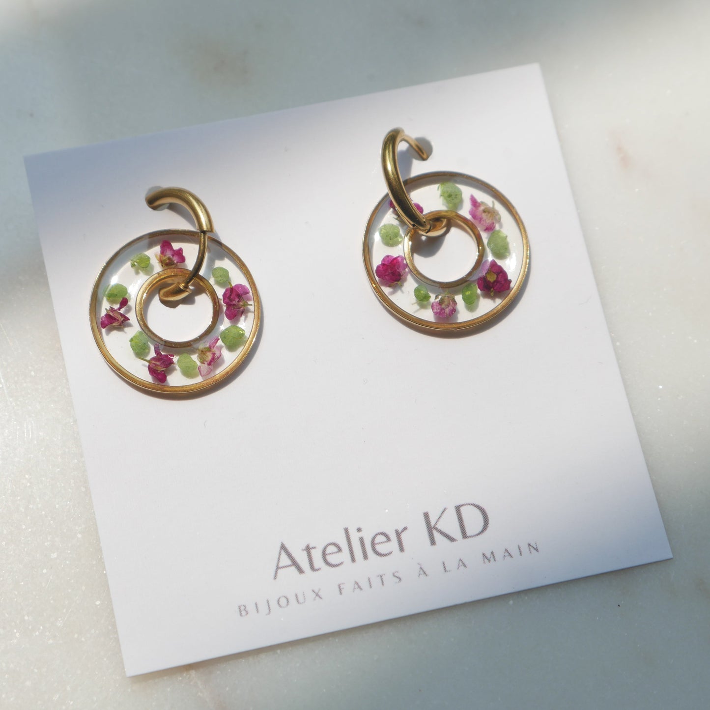 Boucles d'oreilles Chloé version dona - rond  - 20mm