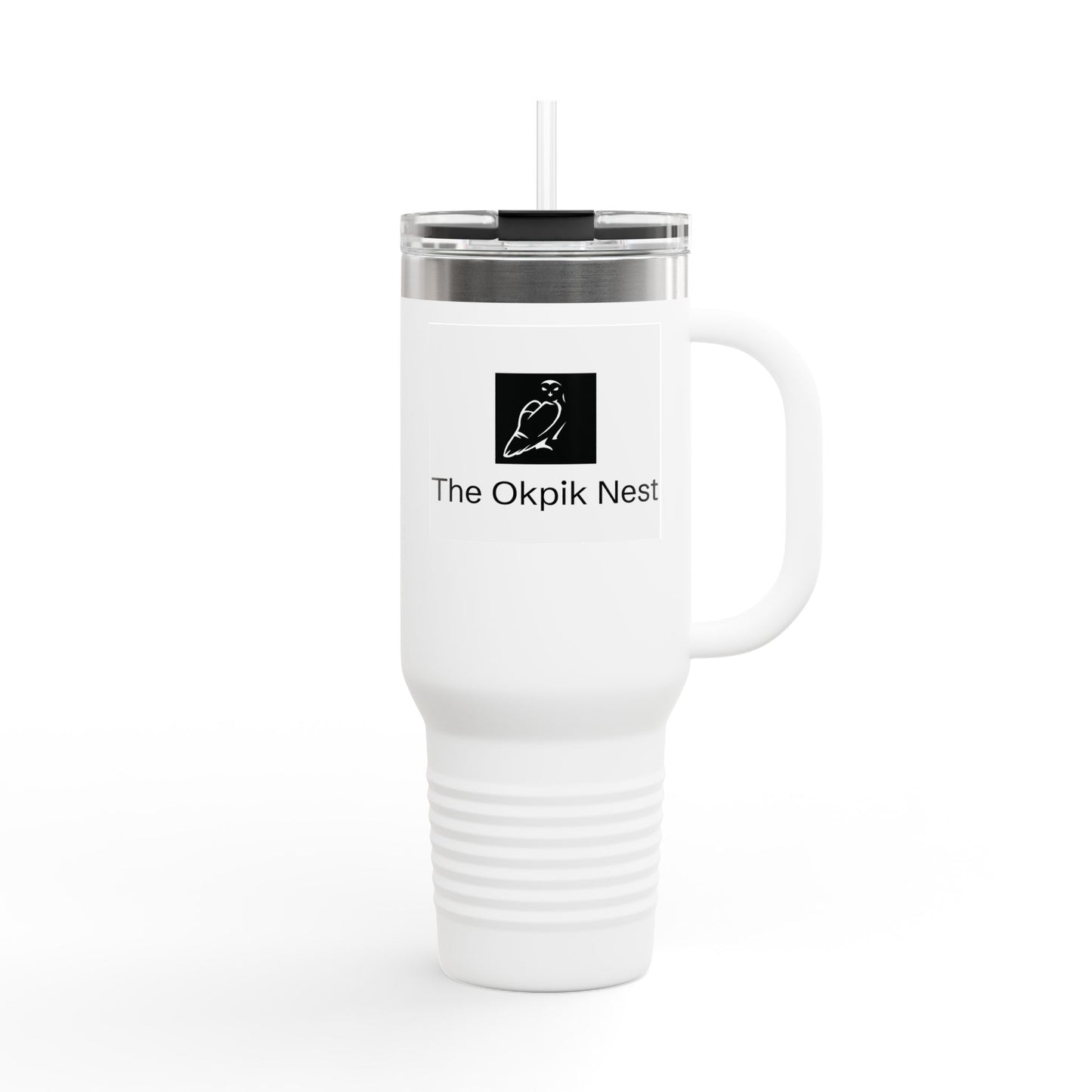 The Okpik Nest Insulated Travel Mug - 40oz, Perfect for Hot & Cold Drinks, Eco-Friendly Coffee Mug, Great Gift for Travelers, Personalized Drinkware