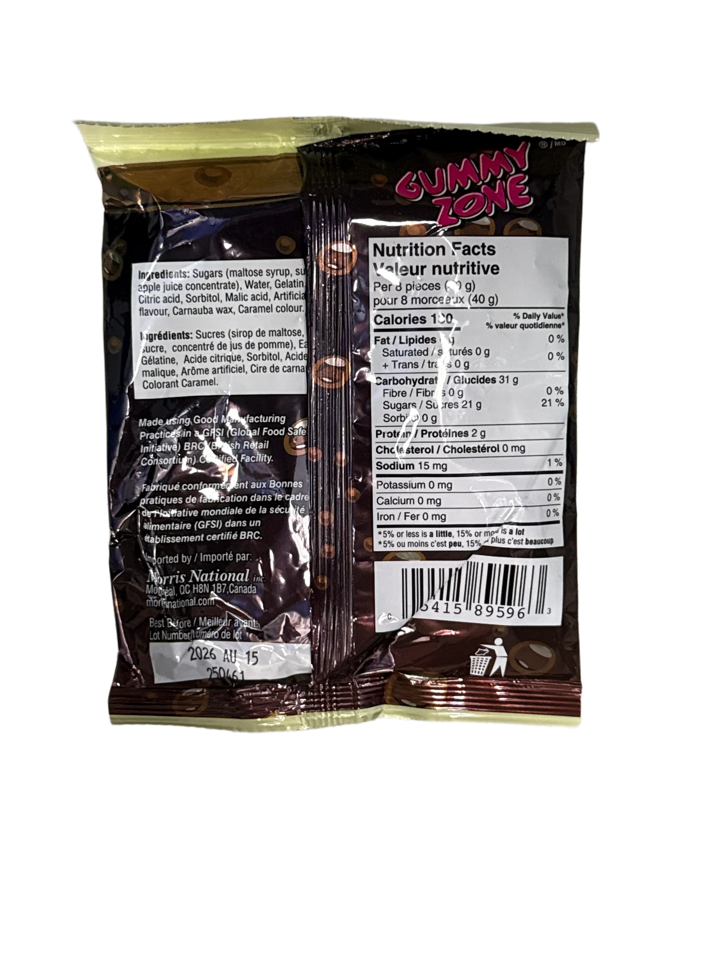 Cola Bottles Gummy Candy 120G - Canadian Edition