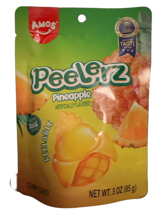Amos Peelerz Gummy Pineapple 85G - U.S Edition