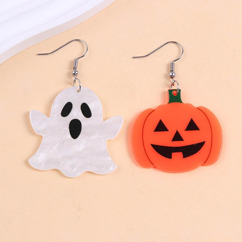 European And American Halloween Series Acrylic Earrings Color