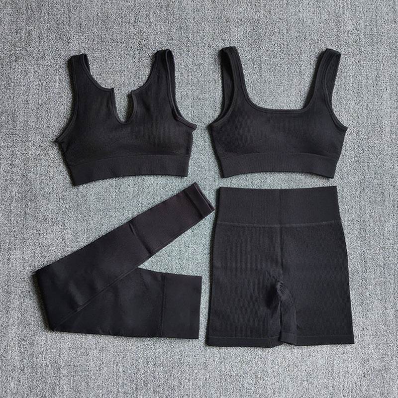 6pcs Yoga Workout Outfit set for women Gym clothes