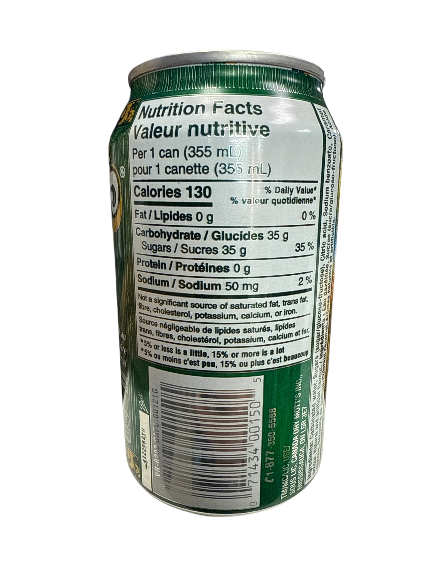 Vernors Original Ginger Soda Can 355ML - Canadian Edition