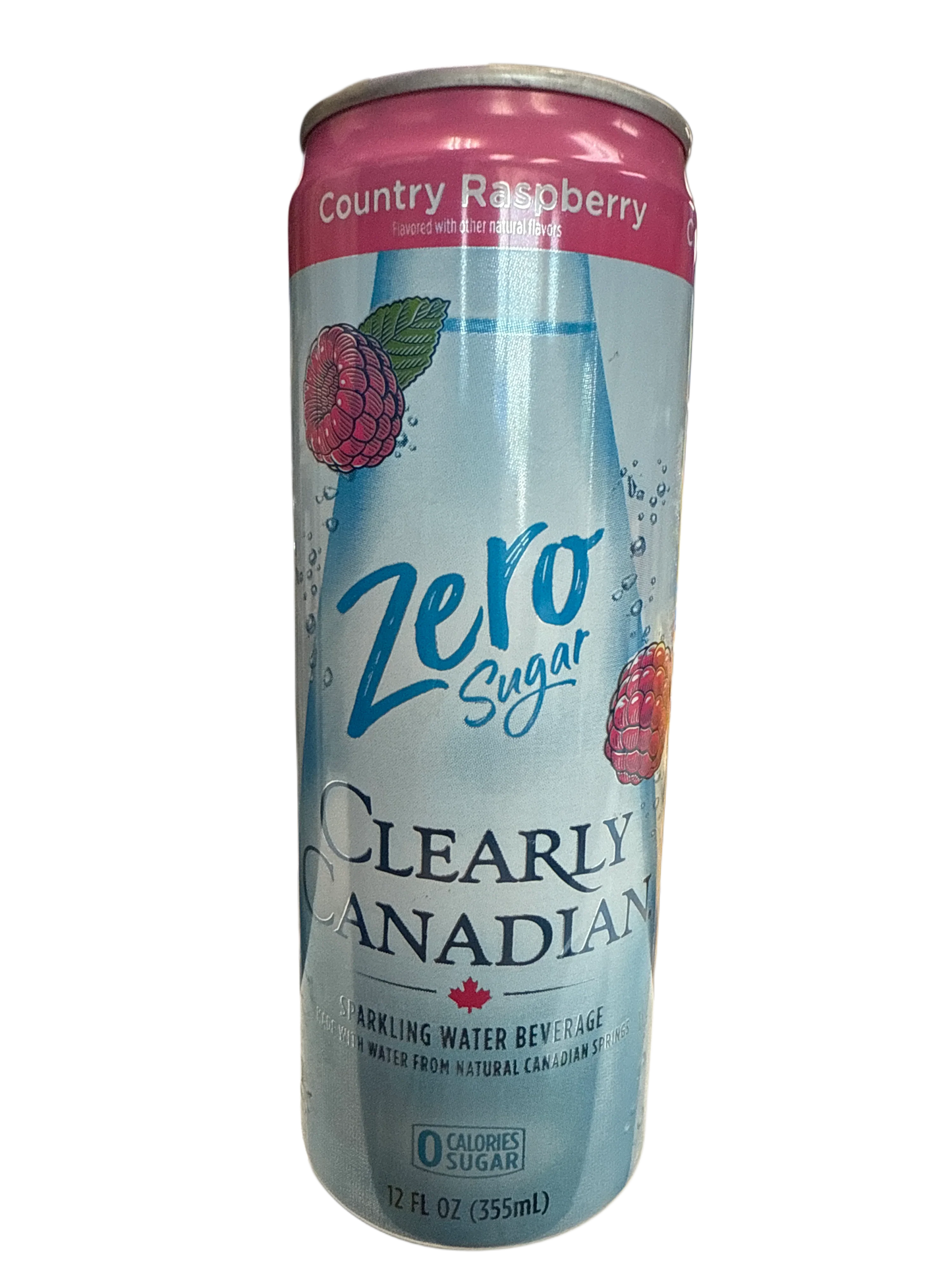 Clearly Canadian Zero Sugar  Country Raspberry Flavour 355ML - Canadian Edition