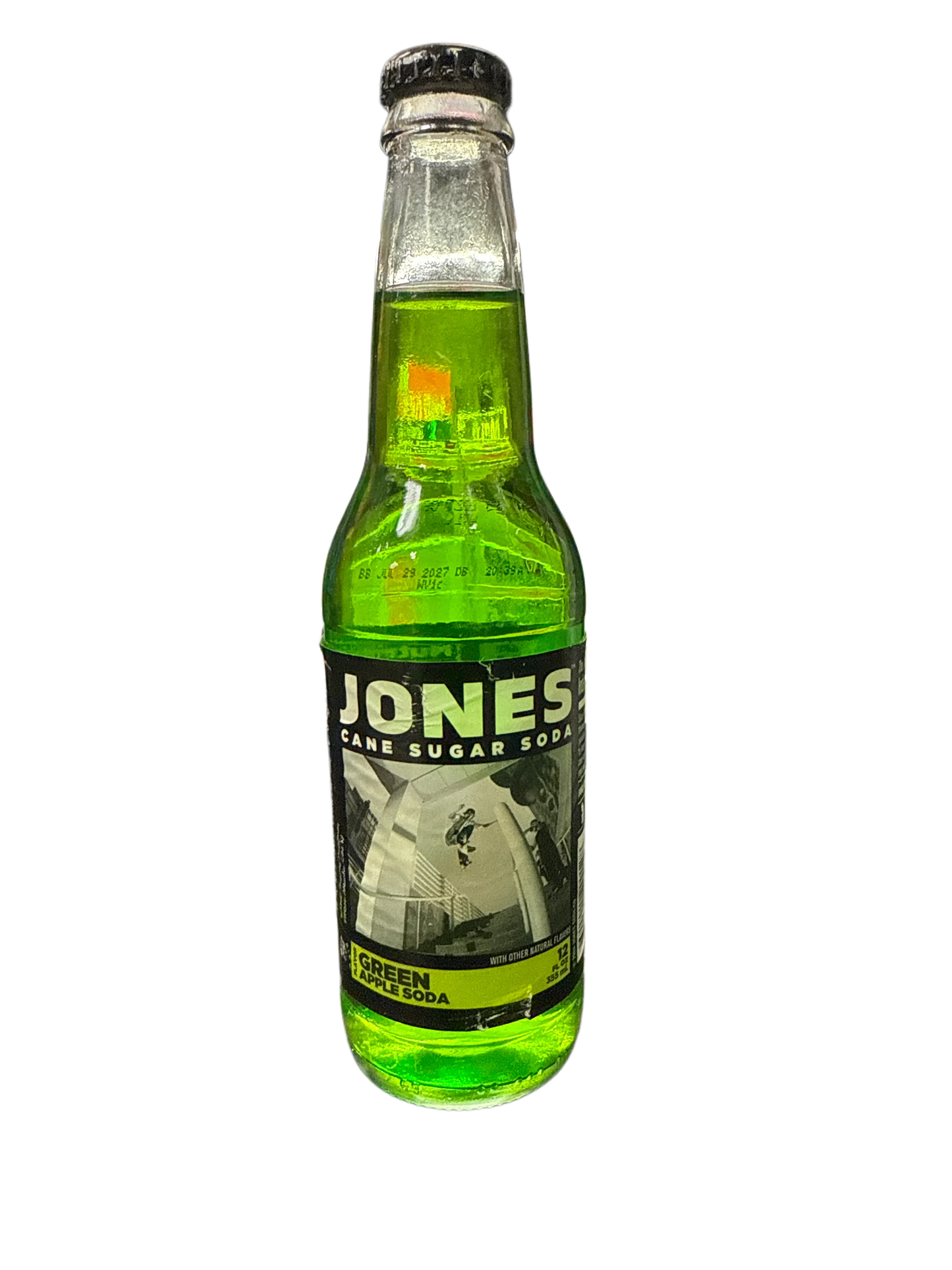 Jones Green Apple Soda Flavoured Glass Bottle 355ML - Canadian Edition