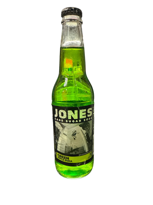 Jones Green Apple Soda Flavoured Glass Bottle 355ML - Canadian Edition