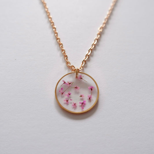 Collier Estelle rose - rond (moyen)