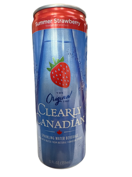 Clearly Canadian Summer Strawberry Flavour 355ML - Canadian Edition