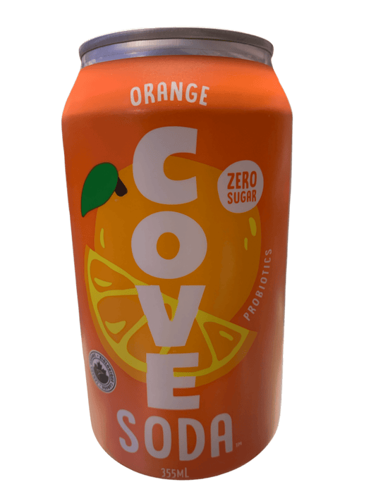 Cove Prebiotic Orange Flavoured Soda 355ML - Canadian Edition