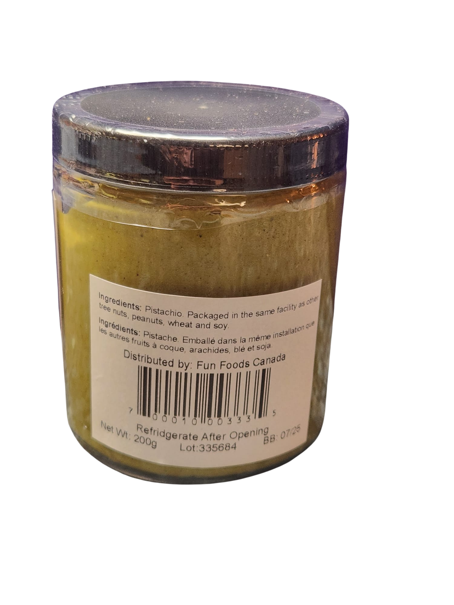 All Natural - Premium Pure Pistachio Butter (aka Pistachio Cream or Filling) - 100% Pure Pistachio Paste - 200g Jar or 5KG Bulk Bucket - For Cooking, Baking, Ice Cream, Gelato, Desserts, Sauce and Toppings - Canadian Distribution-2