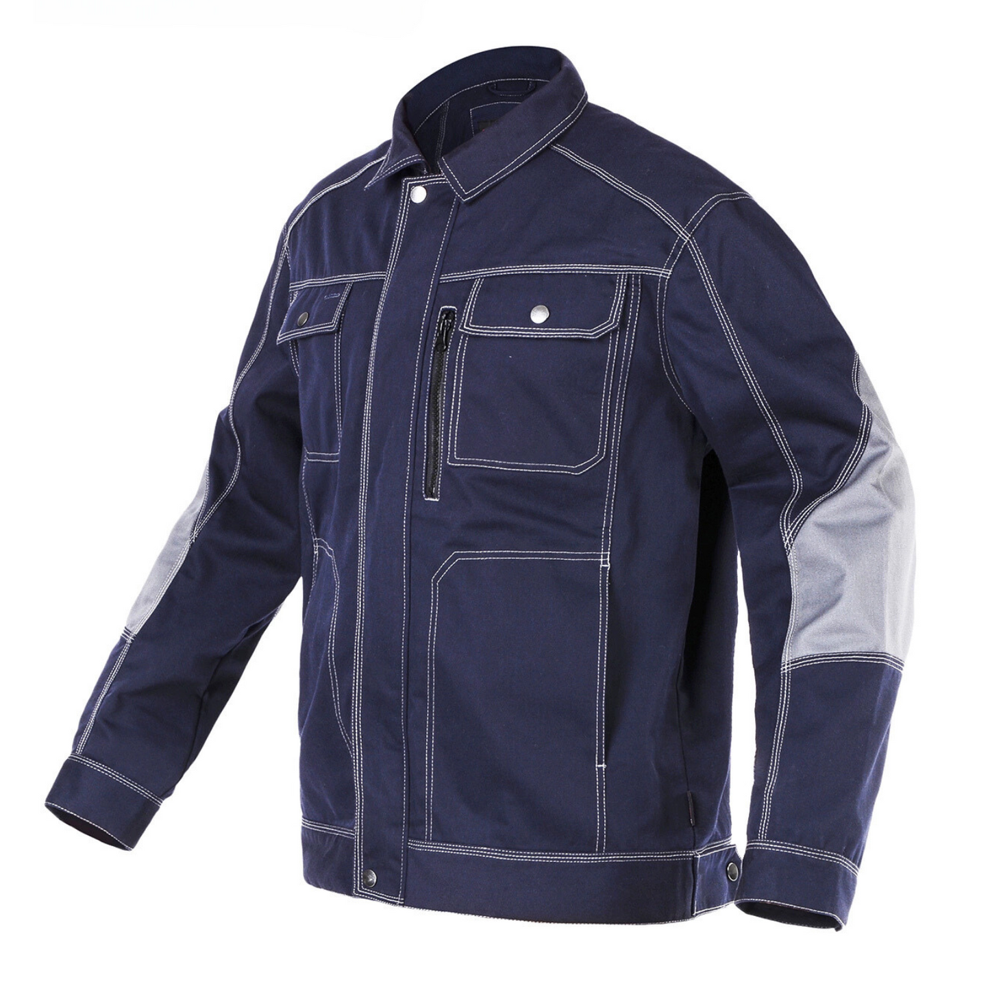 Work Jacket – Durable Cargo Style with Utility Pockets & Zip Chest Pocket– Bauskydd [B212]-3