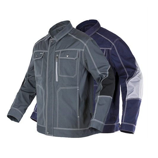 Work Jacket – Durable Cargo Style with Utility Pockets & Zip Chest Pocket– Bauskydd [B212]-0