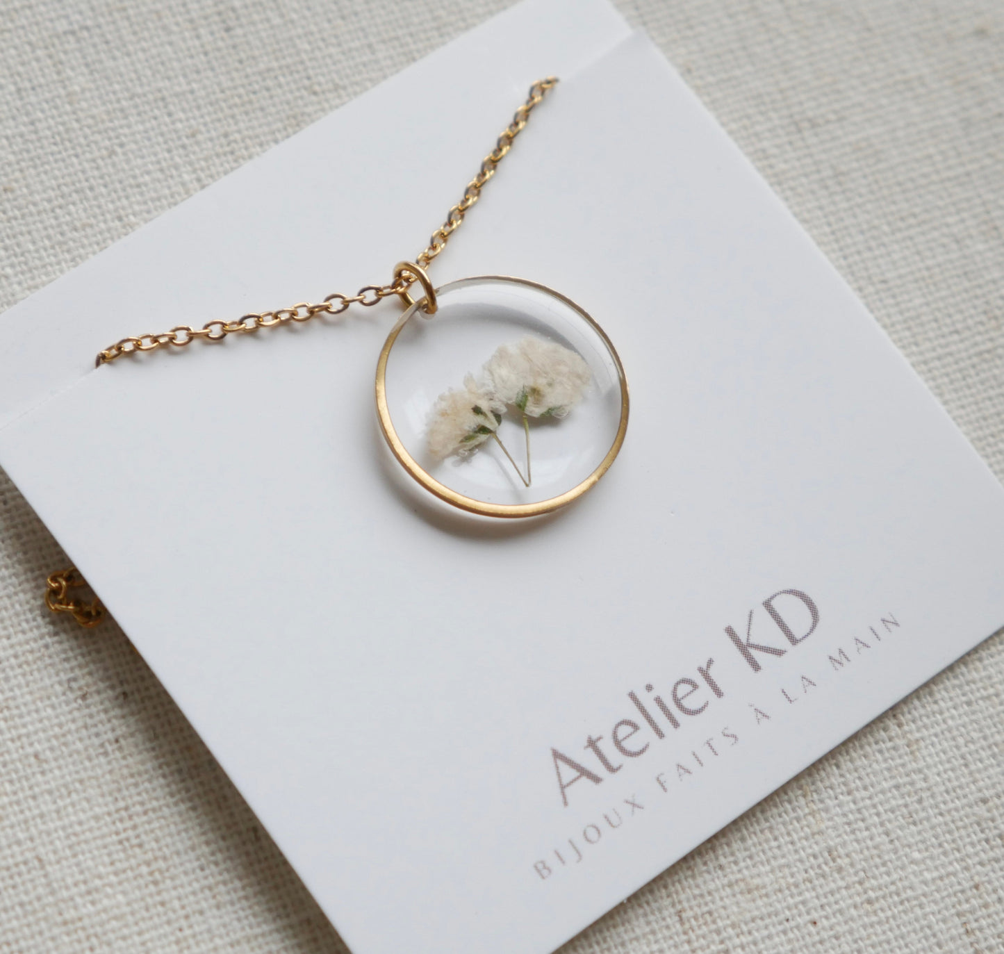 Collier Gigi duo blanc - rond (medium)