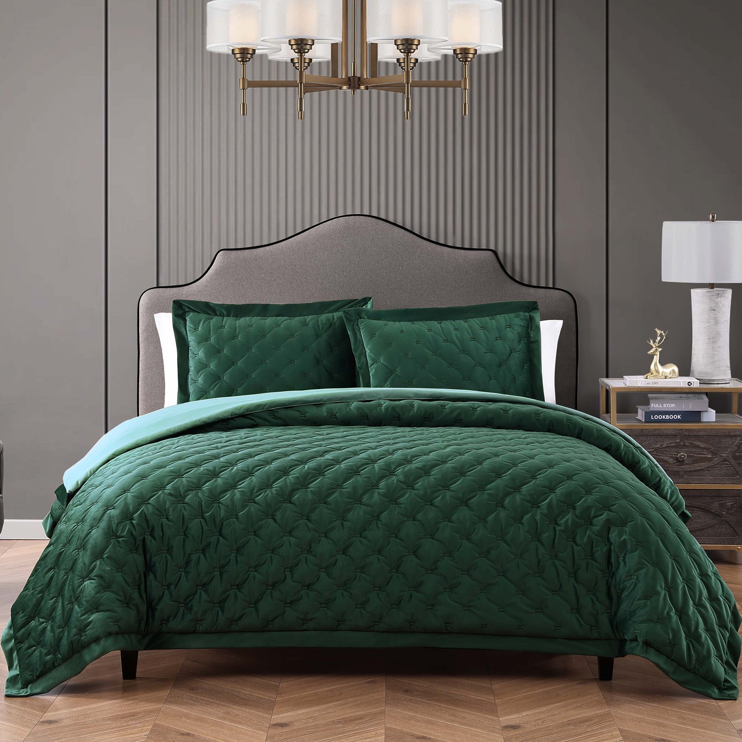 Bebejan 3 Piece Velvet Comforter Set-0