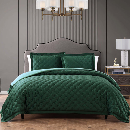 Bebejan 3 Piece Velvet Comforter Set-0