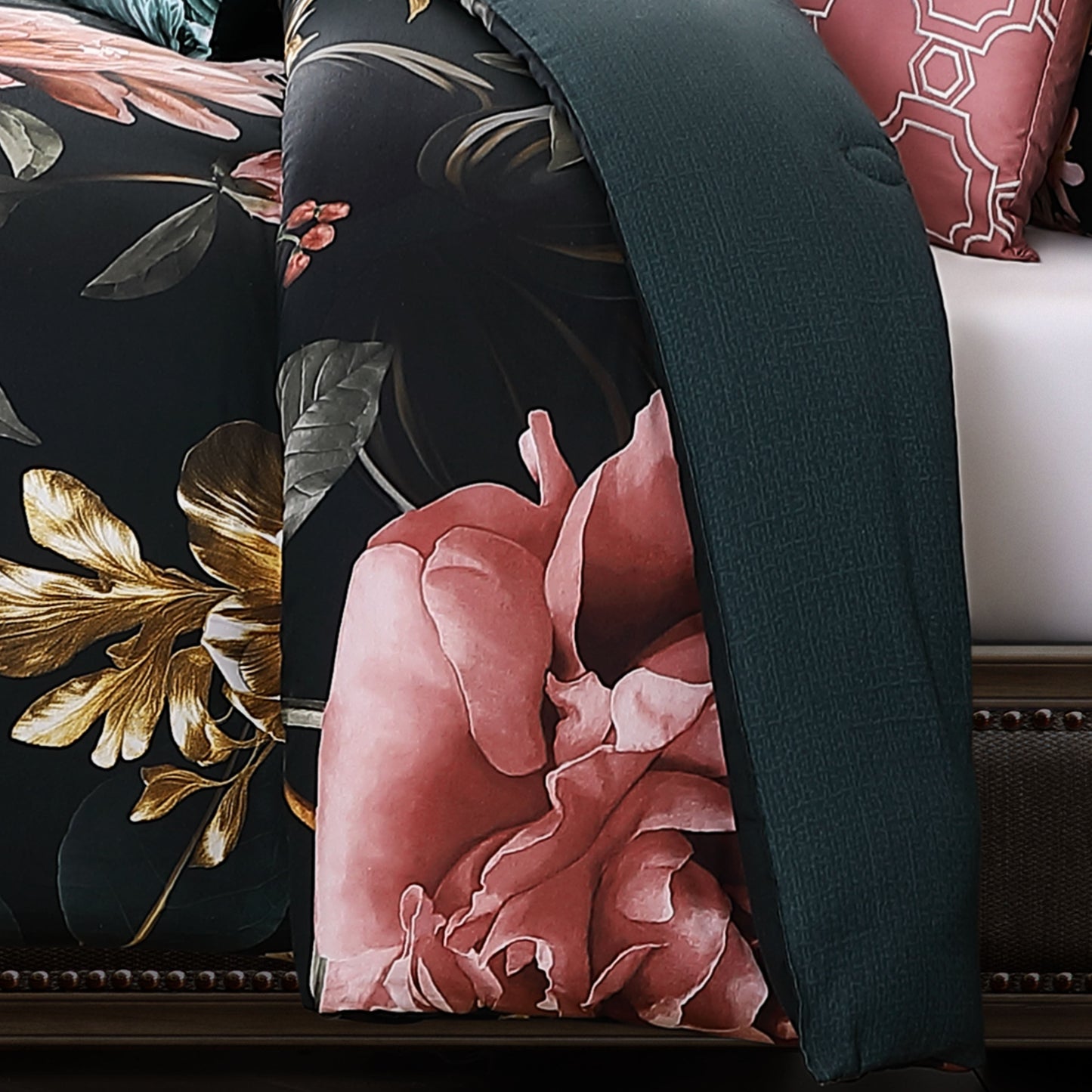 Bebejan Botanical Birds 5 Piece Reversible Comforter Set-4
