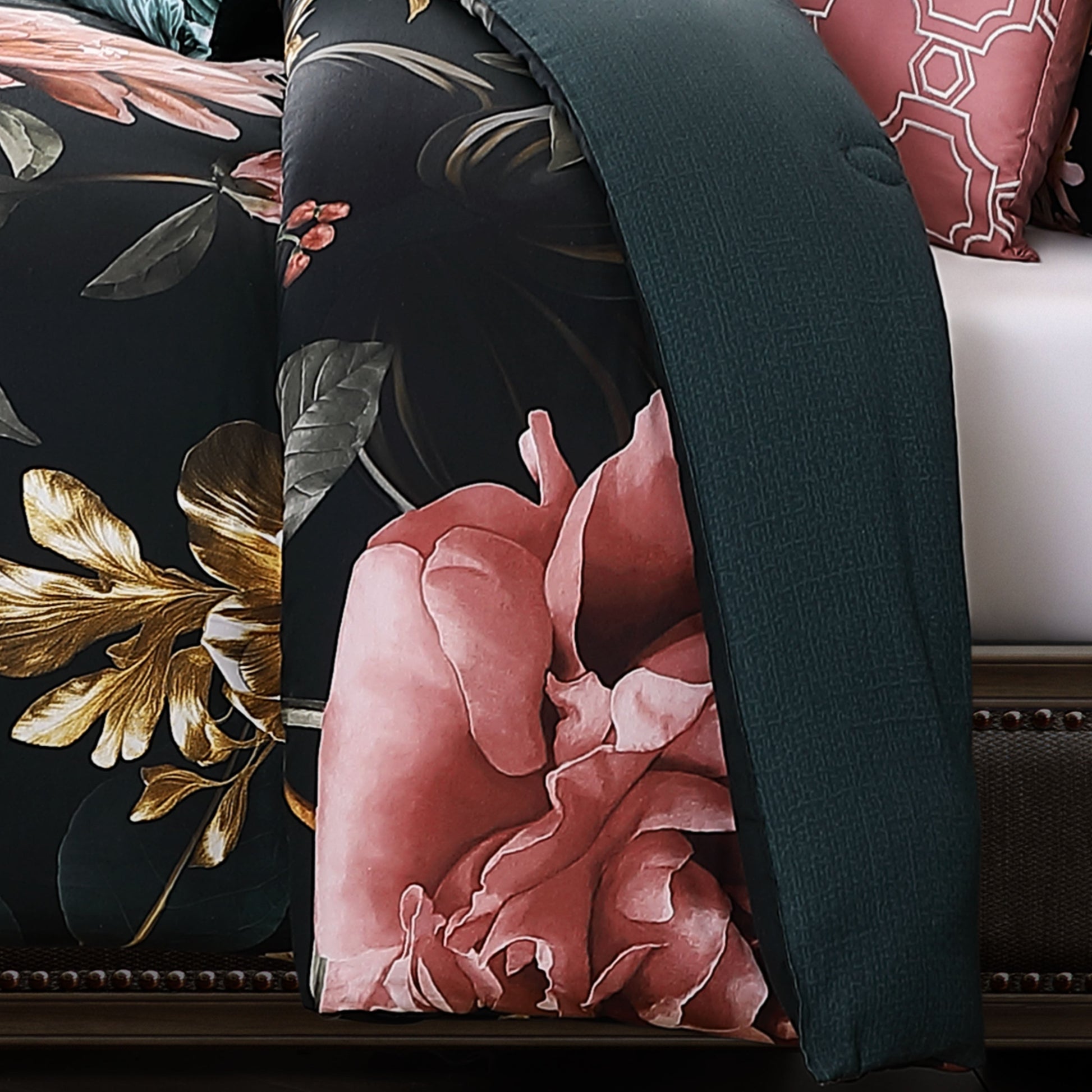 Bebejan Botanical Birds 5 Piece Reversible Comforter Set-4