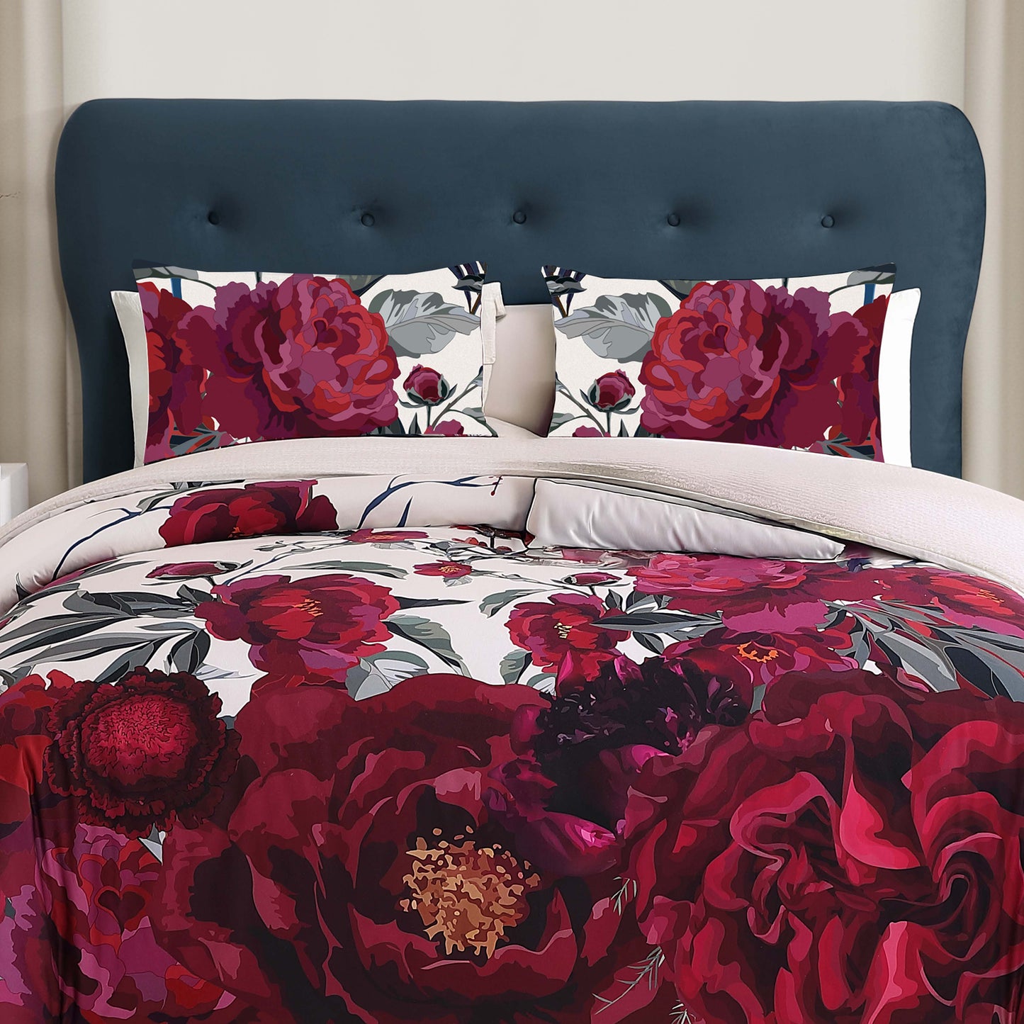 Bebejan Zinnia 3 Piece Reversible Comforter Set-1
