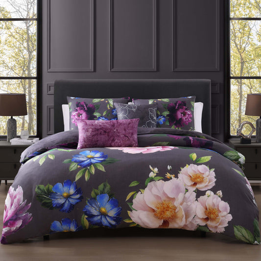 Bebejan Elegant Blossoms 5 Piece Reversible Comforter Set-0