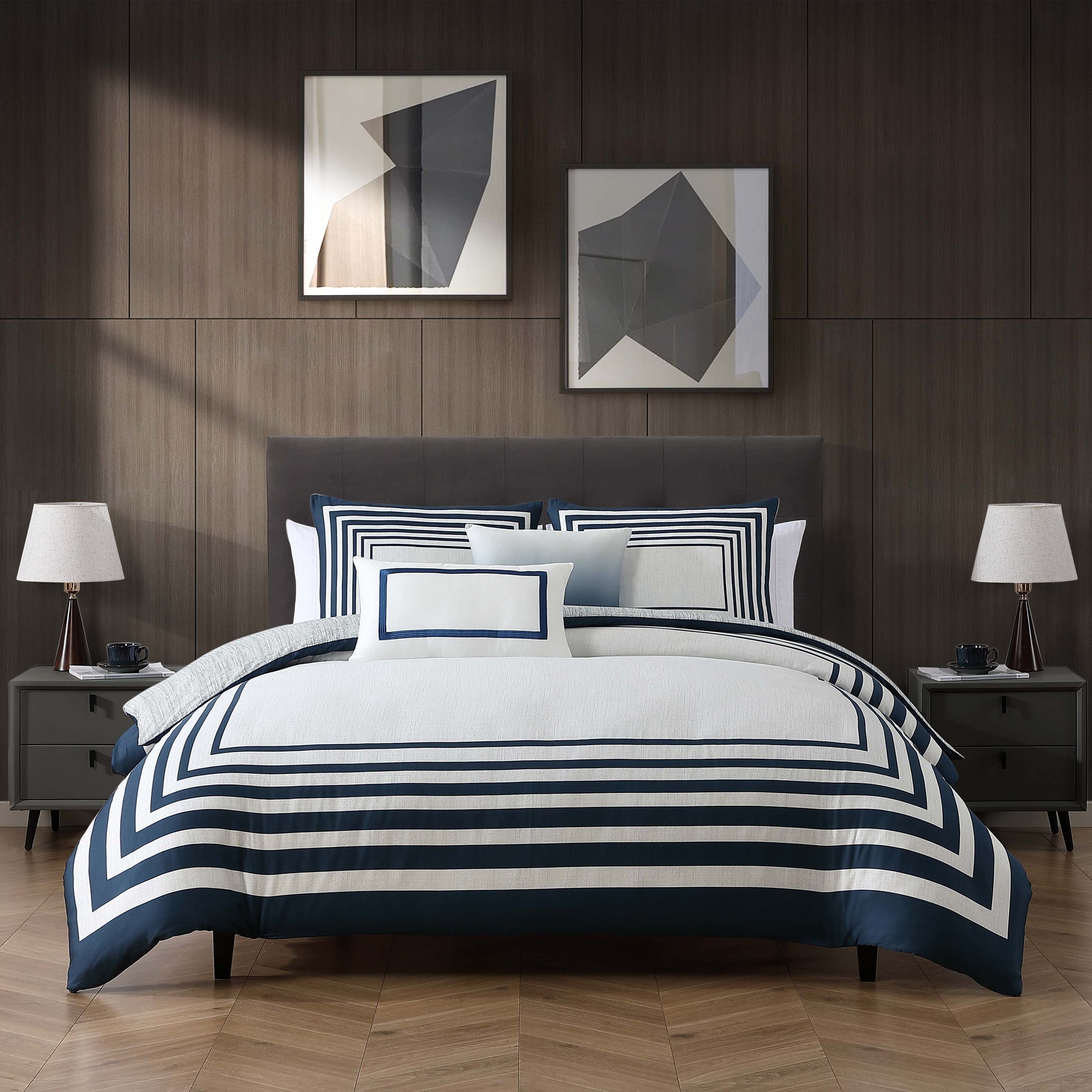 Bebejan Frames 5 Piece Reversible Comforter Set-1