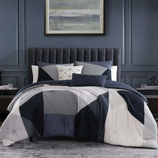 Bebejan Geo Fusion 5 Piece Reversible Comforter Set-0