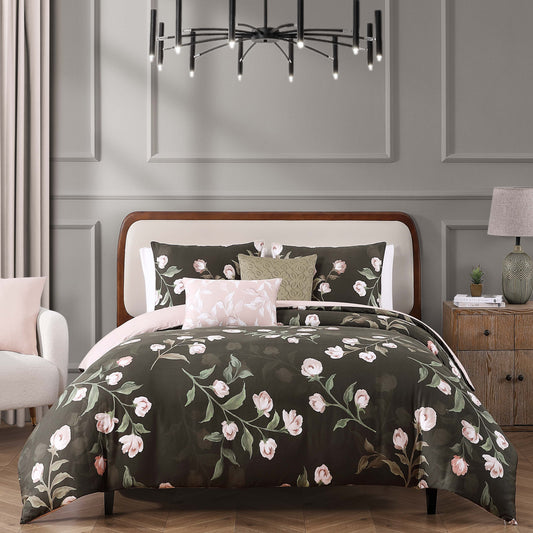 Bebejan Jasmine Flowers 5 Piece Reversible Comforter Set-0
