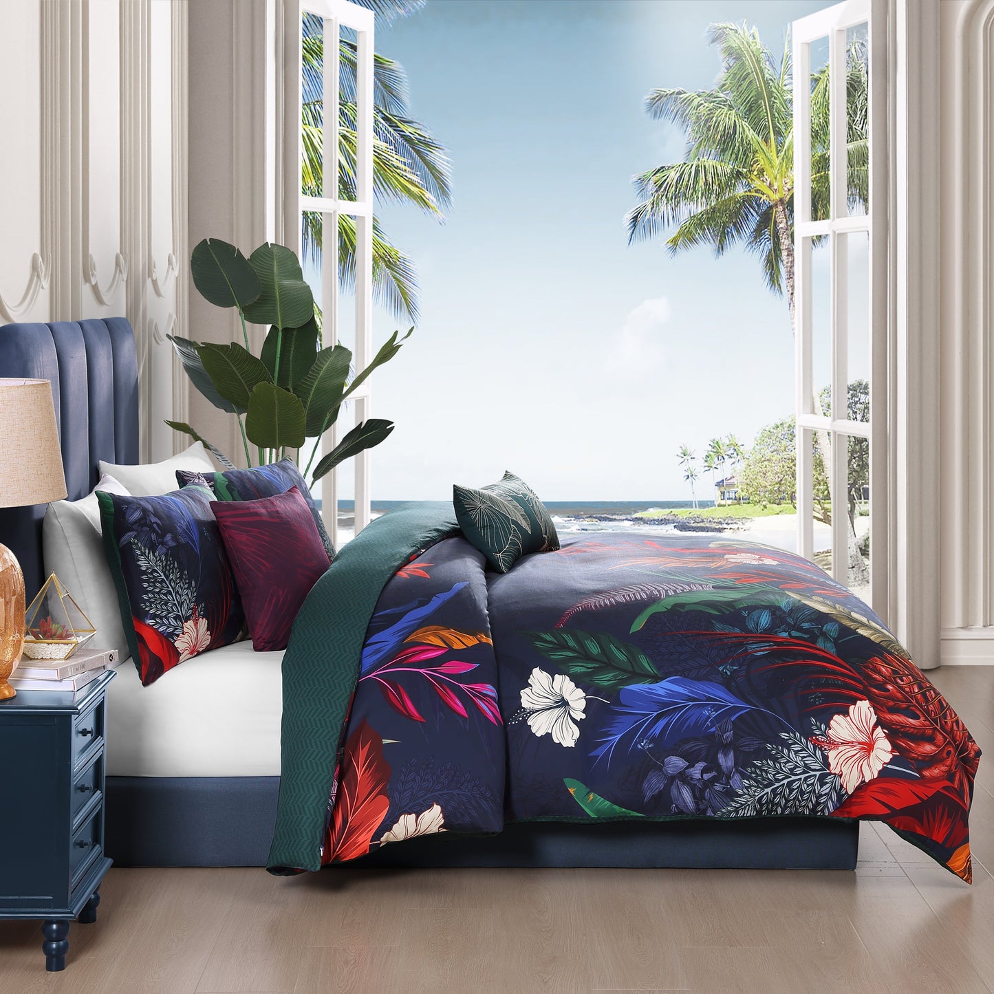 Bebejan Paradise 5 Piece Reversible Comforter Set-4