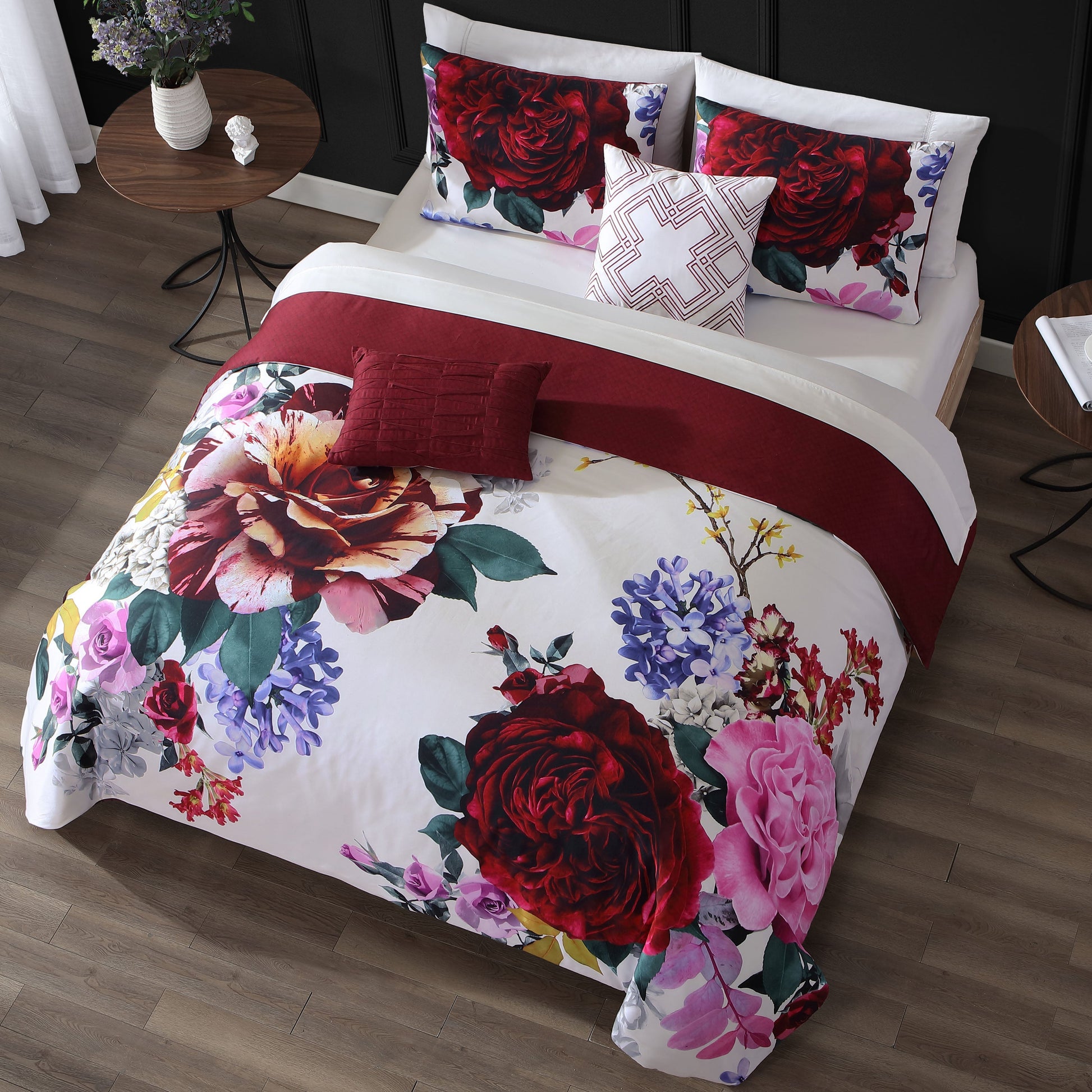 Bebejan Scarlet 5 Piece Reversible Comforter Set-0
