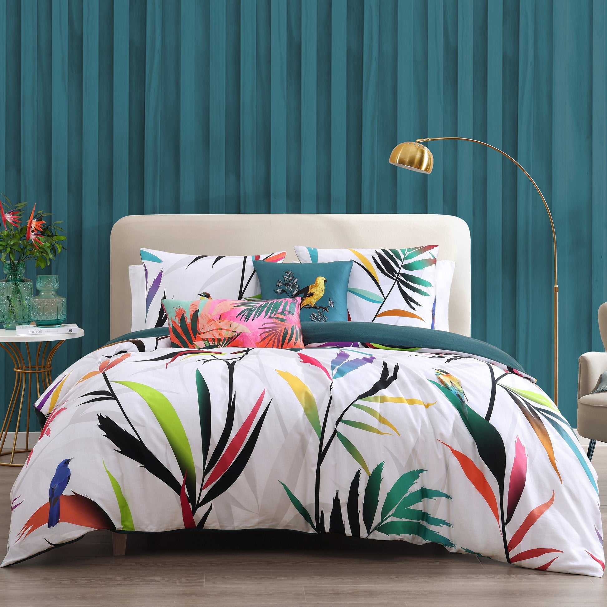 Bebejan Tropical Fusion 5 Piece Reversible Comforter Set-0