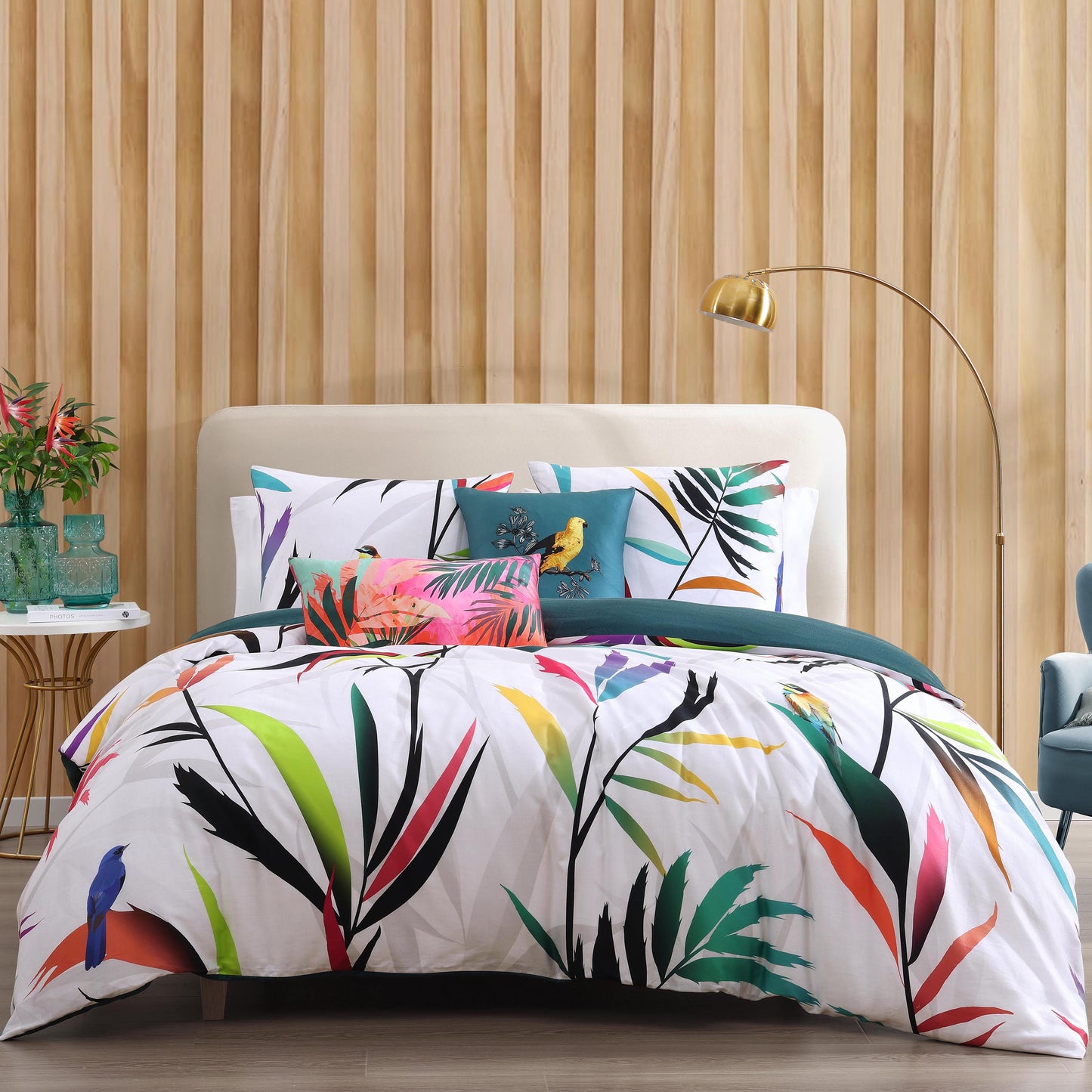 Bebejan Tropical Fusion 5 Piece Reversible Comforter Set-1