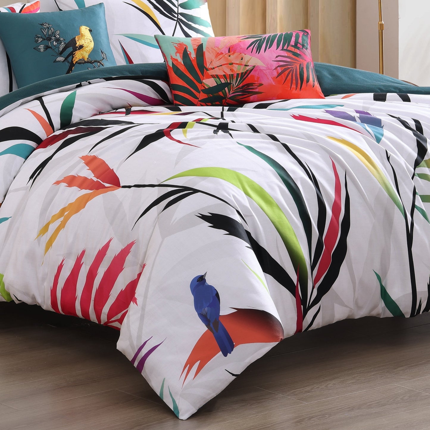 Bebejan Tropical Fusion 5 Piece Reversible Comforter Set-4