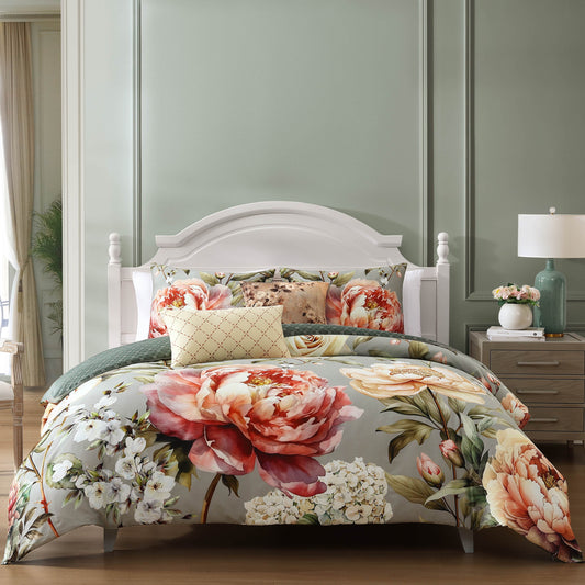 Bebejan Whispering Willows 5 Piece Reversible Comforter Set-0