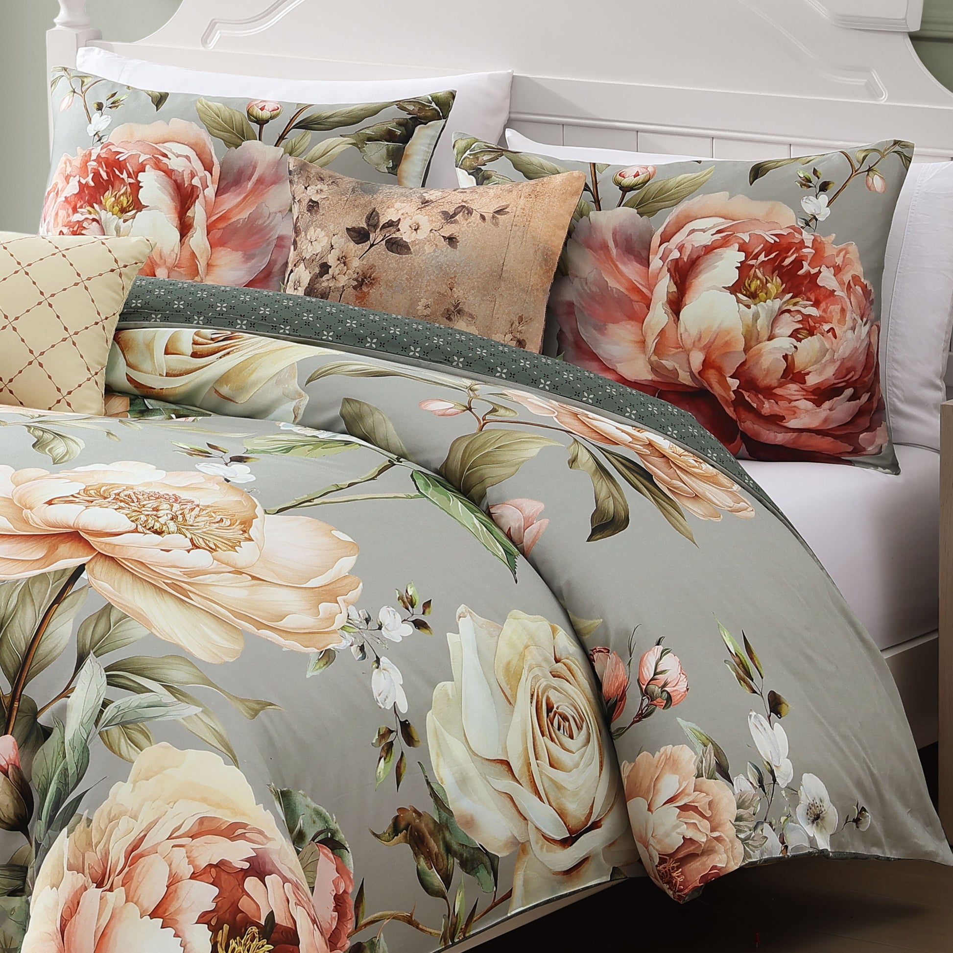 Bebejan Whispering Willows 5 Piece Reversible Comforter Set-2