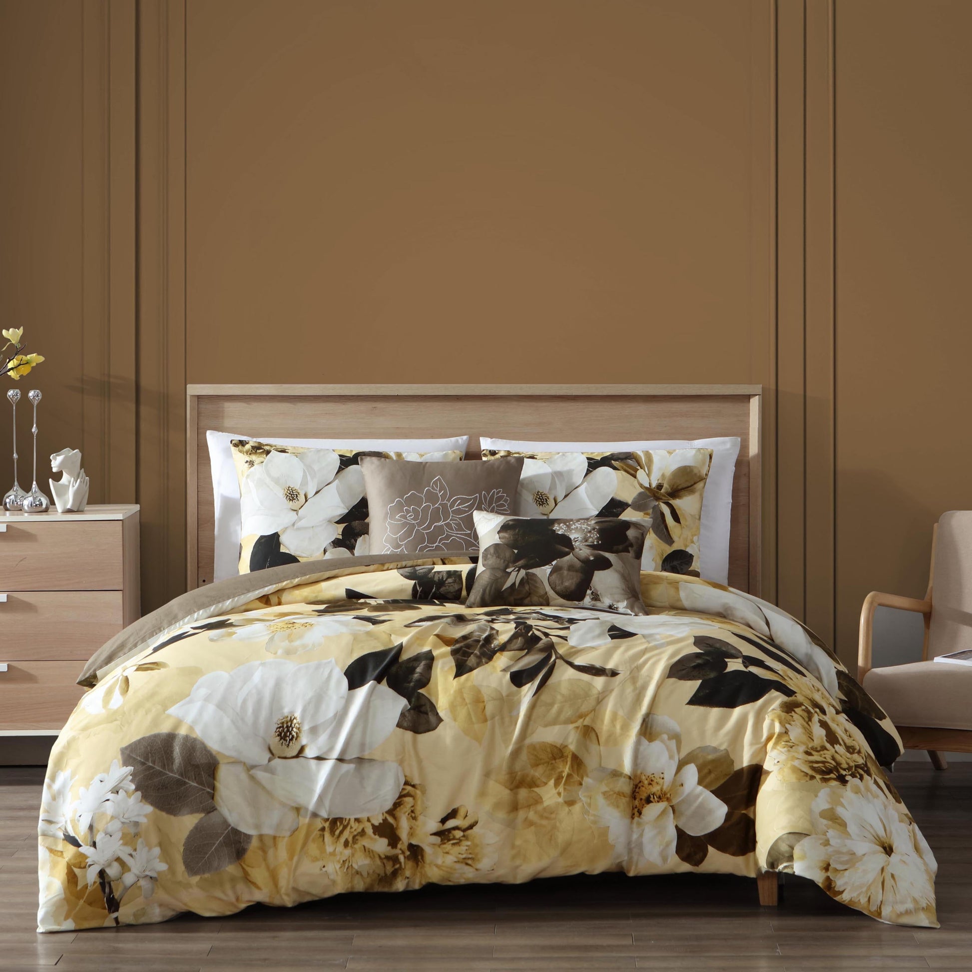 Bebejan Magnolia 5 Piece Reversible Comforter Set-0