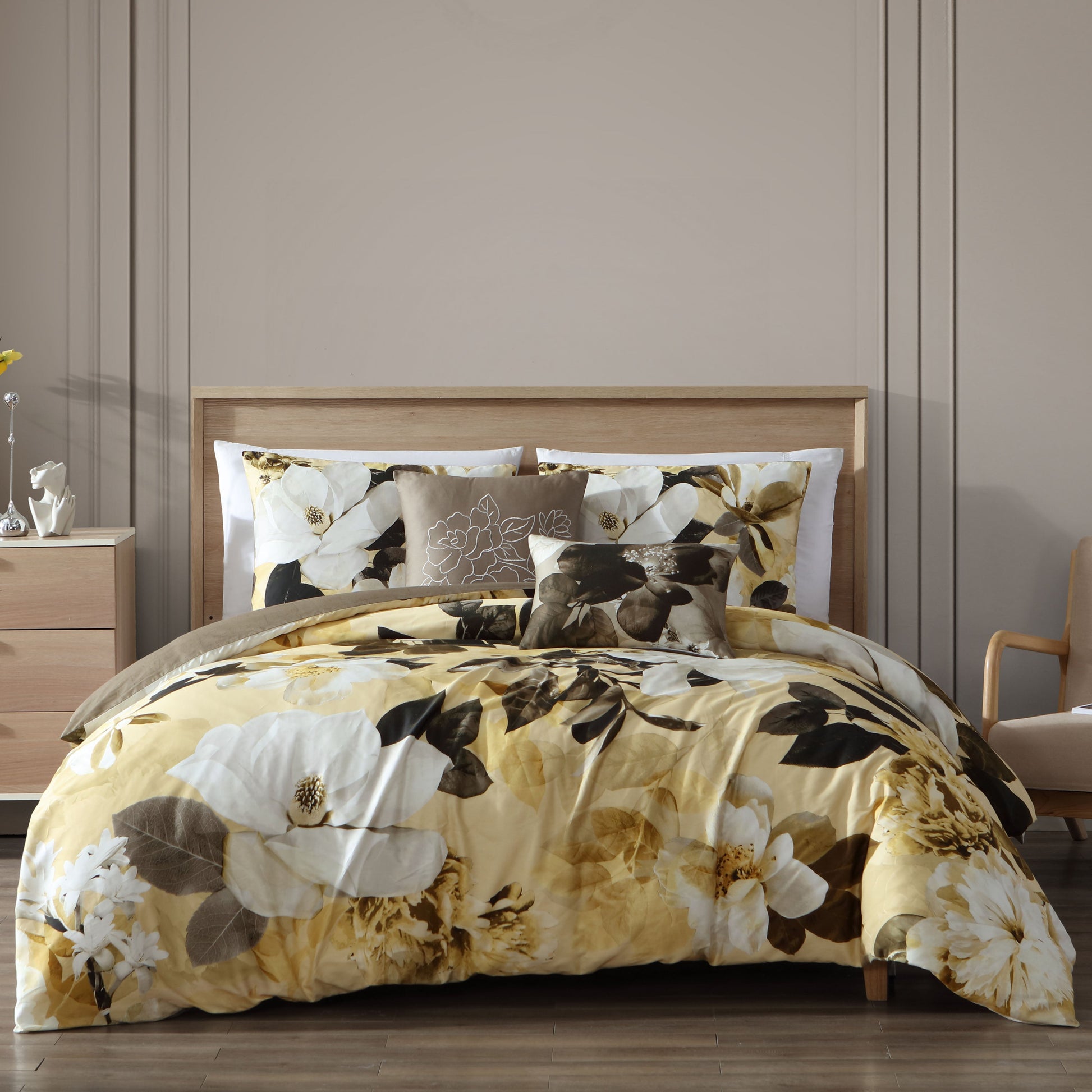 Bebejan Magnolia 5 Piece Reversible Comforter Set-2