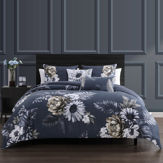 Bebejan Forget Me Not 5 Piece Reversible Comforter Set-0