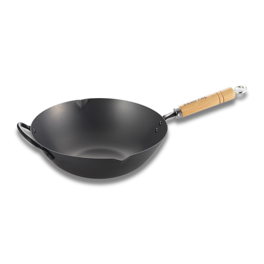 Yoshikawa Japan |  Carbon Steel Wok 36cm - Made in Japan-0