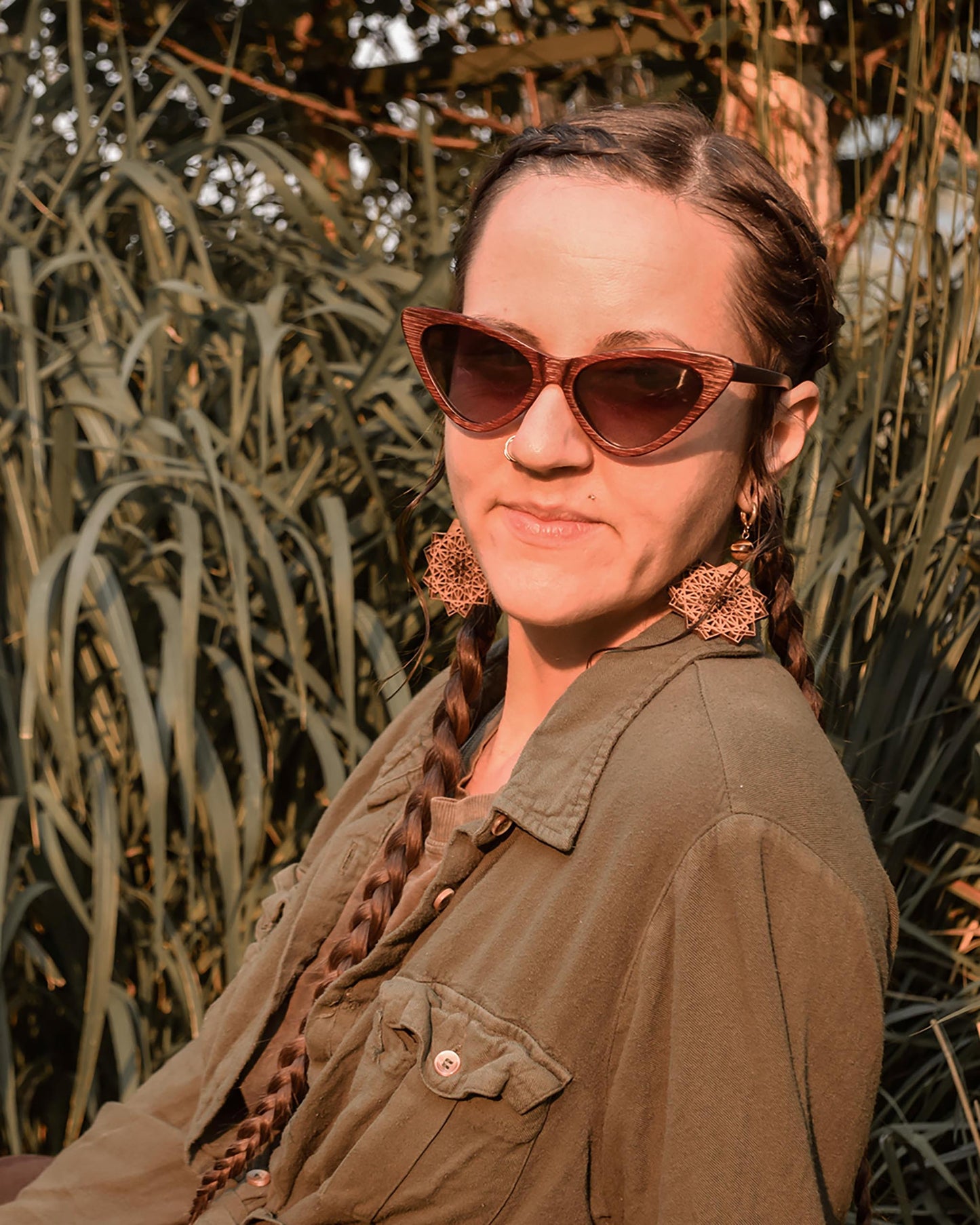 Betty | Polarized Bamboo Sunglasses-1