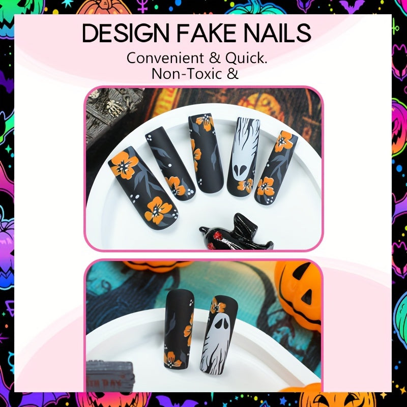 Black Square Press-On Nails-3