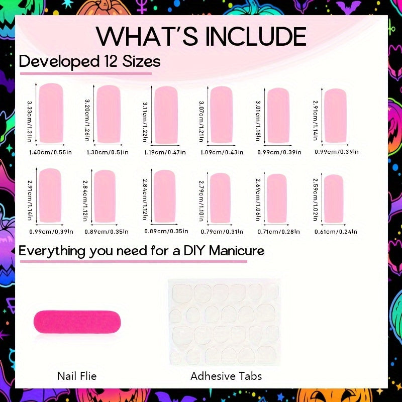 Black Square Press-On Nails-4