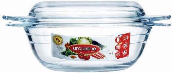 Borosilicate Glass Round Casserole 0.75L - Arcuisine