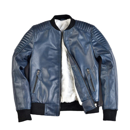 Boys Youth Mercurial Finish Leather Jacket-0