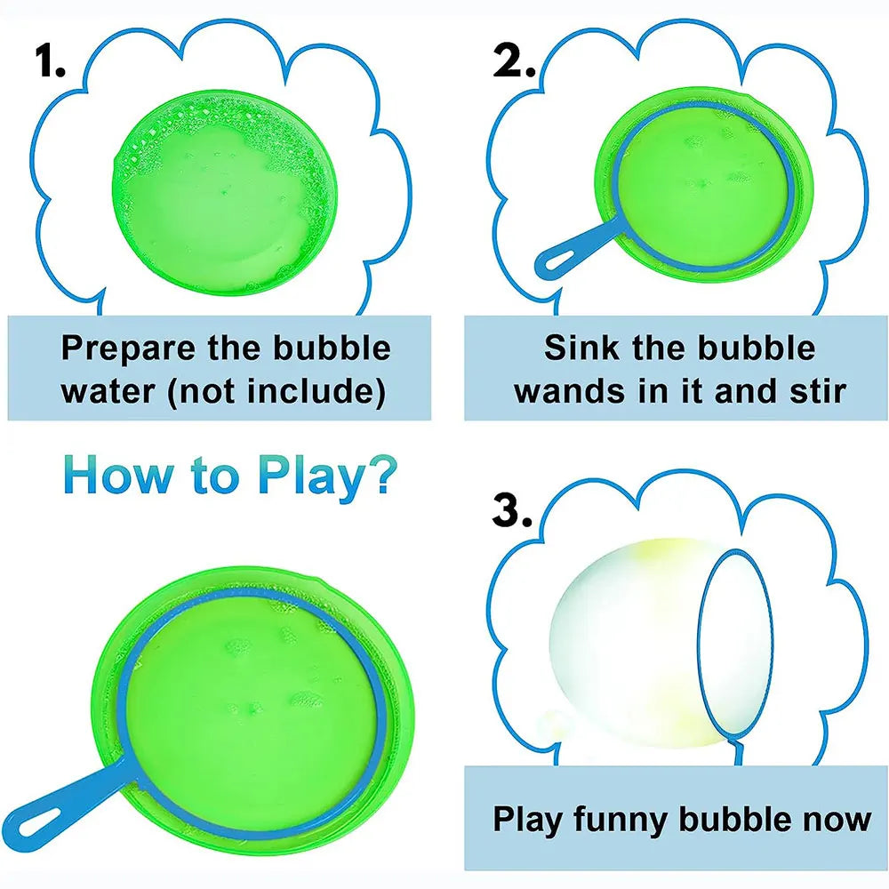 Bubble Blowing Tools Set for Outdoor Kids Fun-2