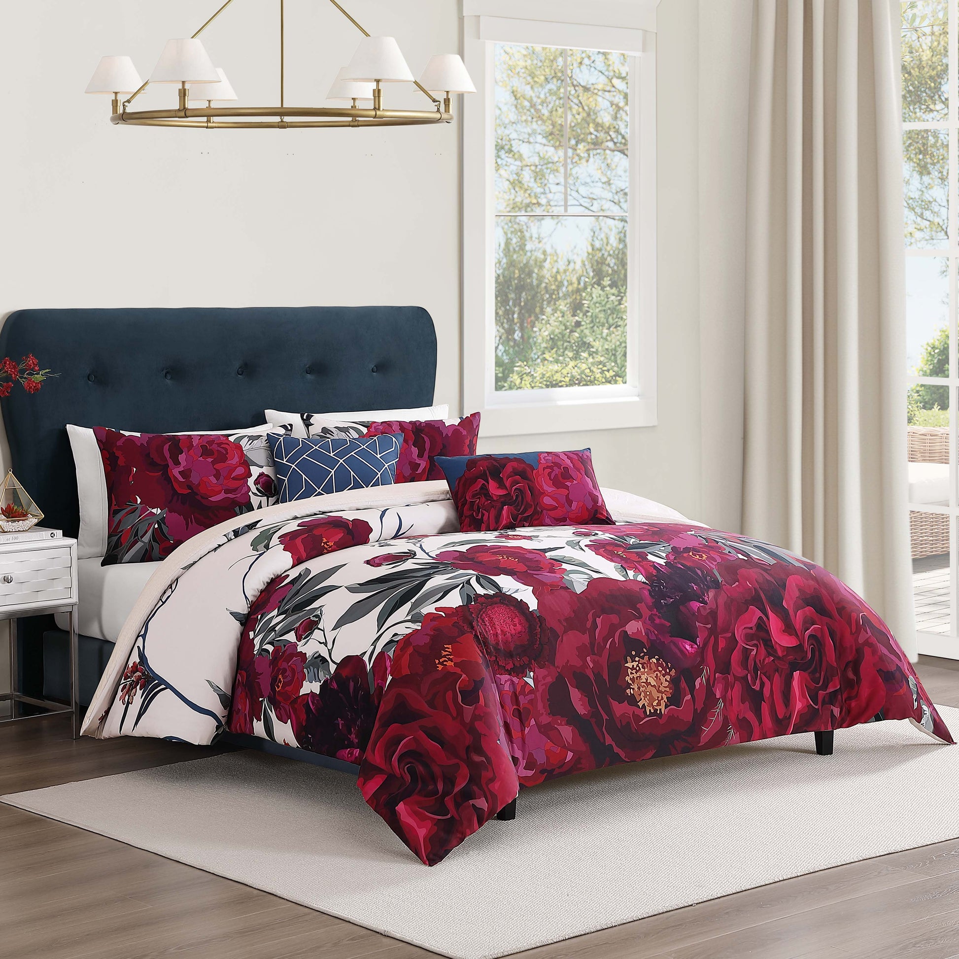 Bebejan Zinnia 5 Piece Reversible Comforter Set-1