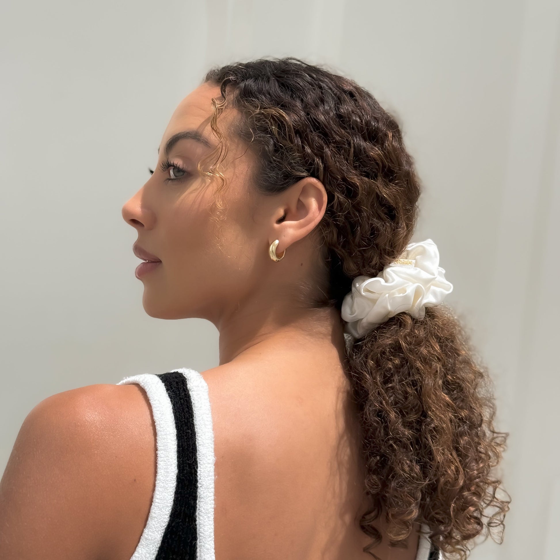 Organic XL Silk Scrunchie - Bela-1
