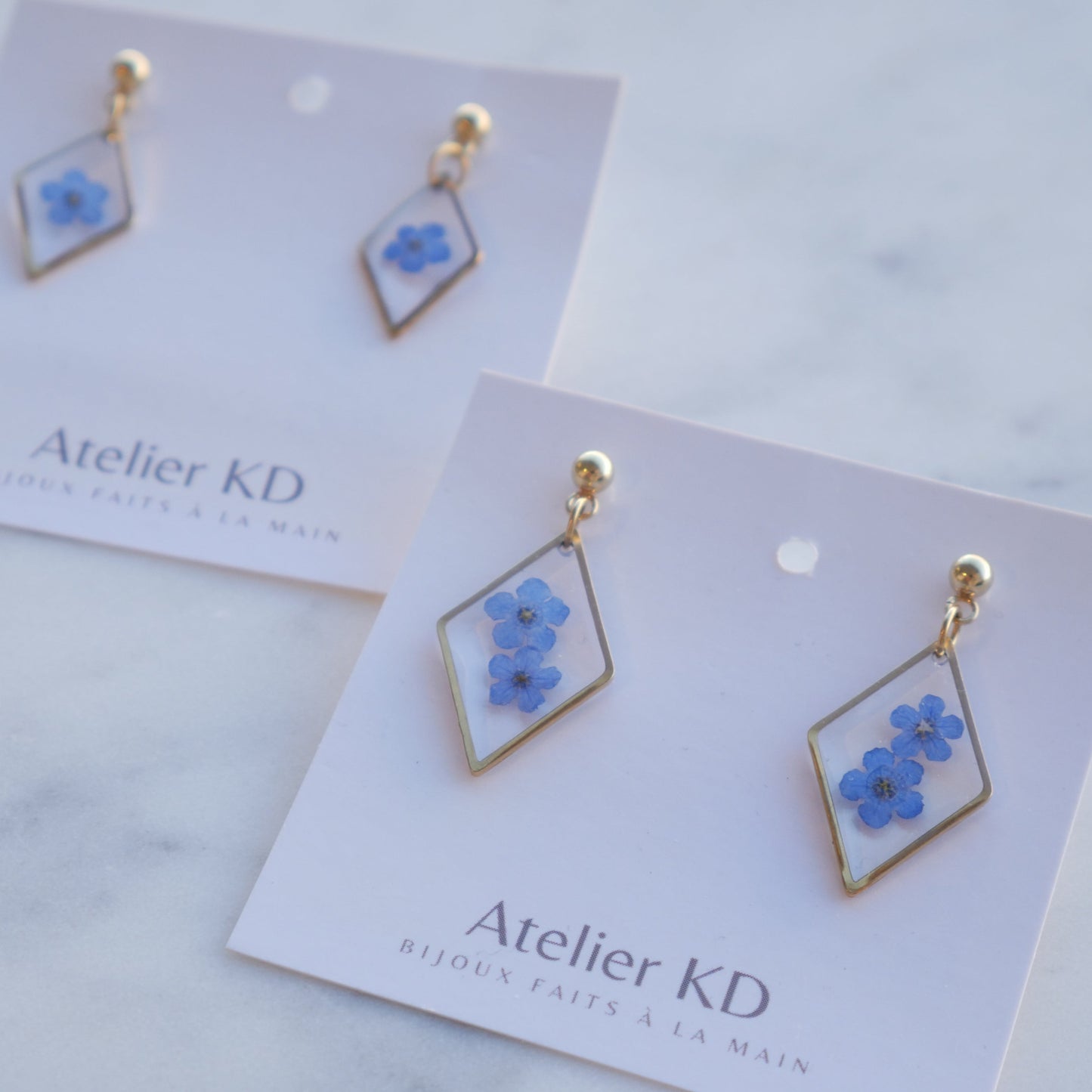 Boucles d’oreilles Mia - losange