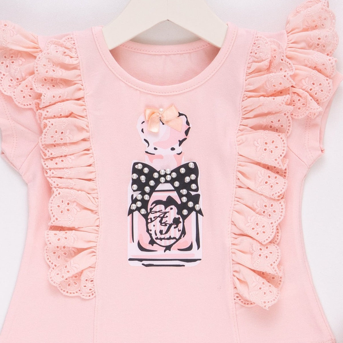 Lipstick Lace Girls Skirt Set-3