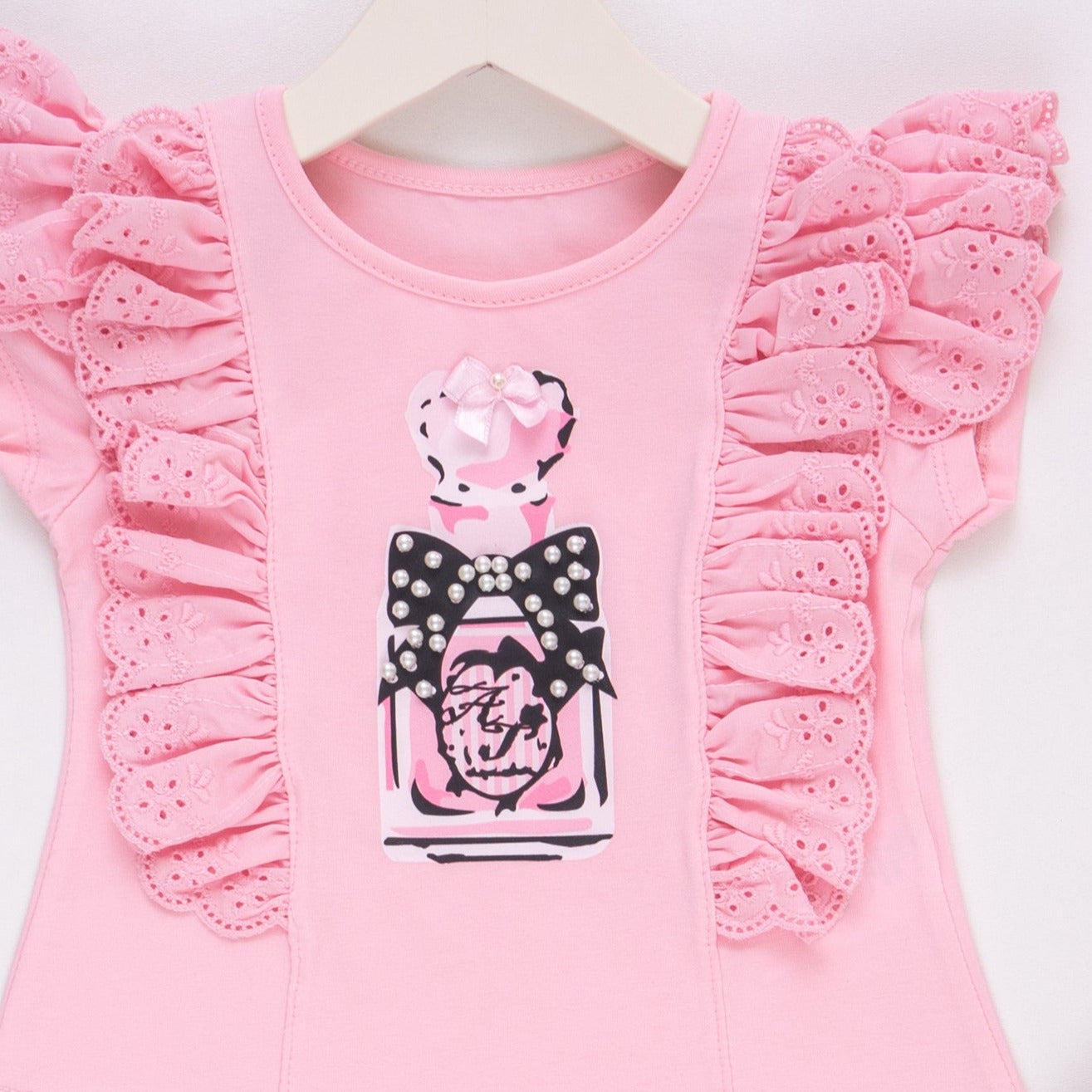 Lipstick Lace Girls Skirt Set-2