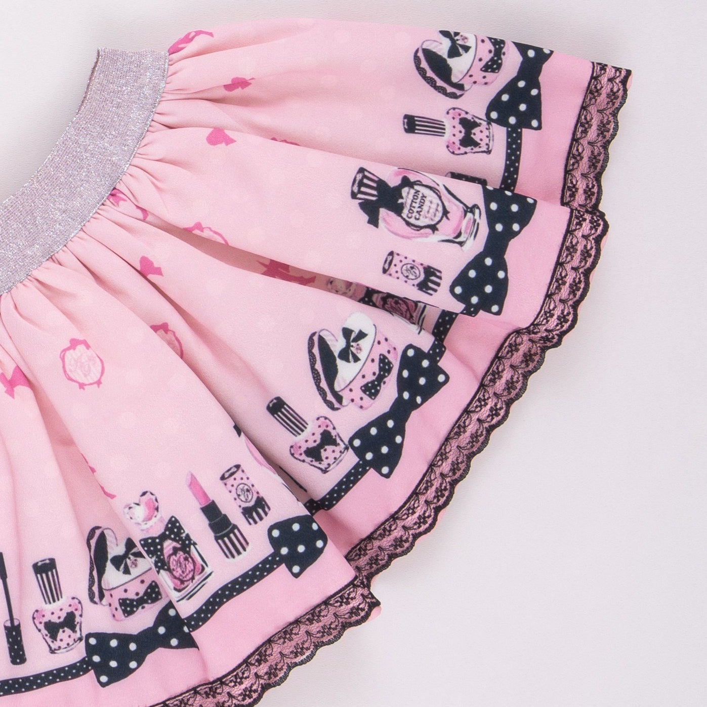Lipstick Lace Girls Skirt Set-4
