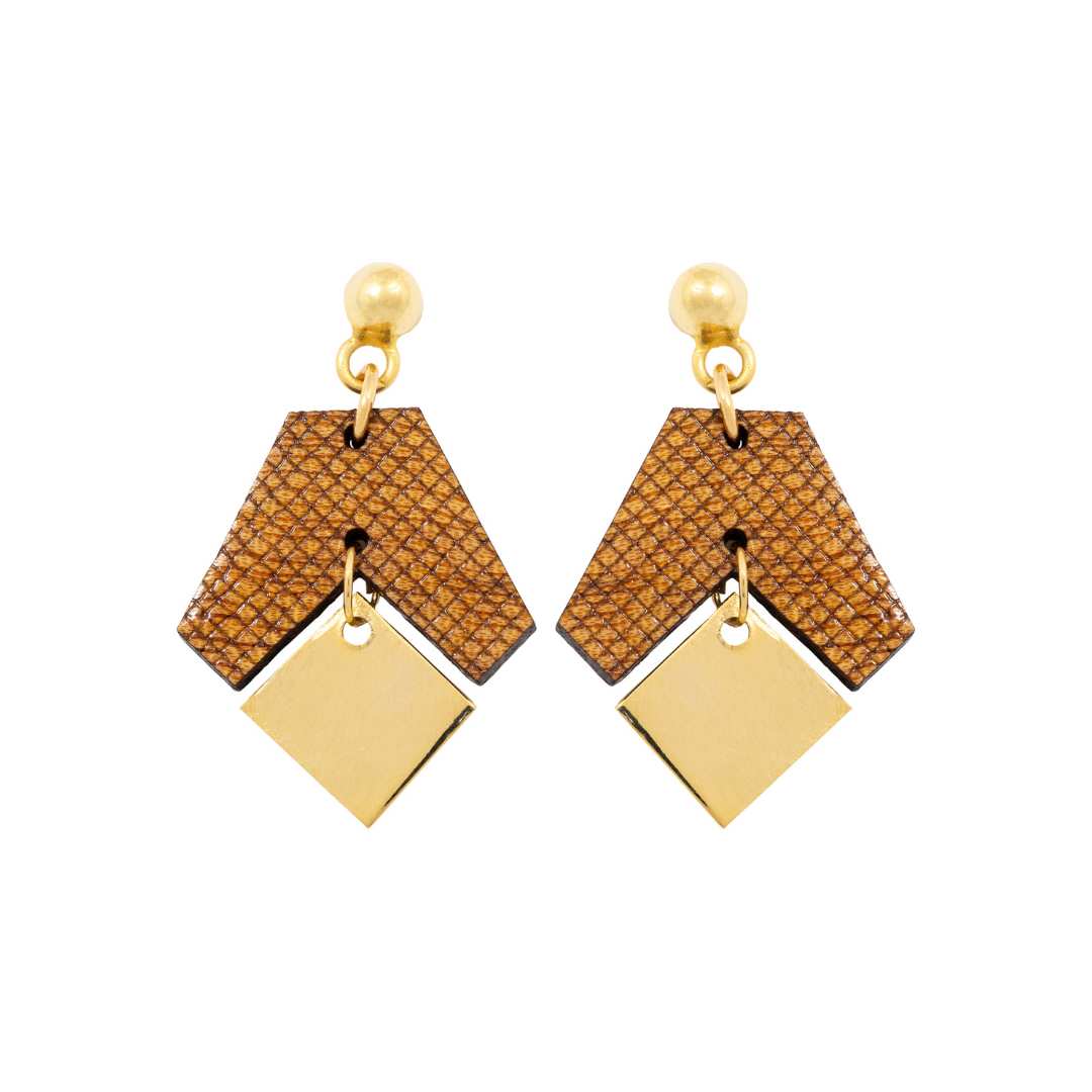 Cacah Gori Recycled Wood Earrings-0